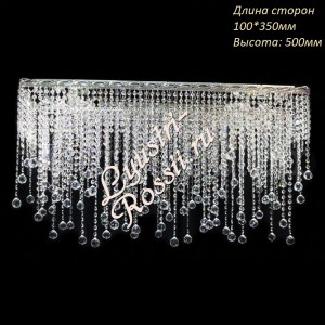 Хрустальная люстра Прямоугольная люстра "Барбара Капля"
