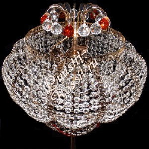 Хрустальный напольный  «Торшер №12 Тайны Галактики» цветной